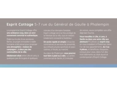 Logement neuf Phalempin : Esprit Cottage